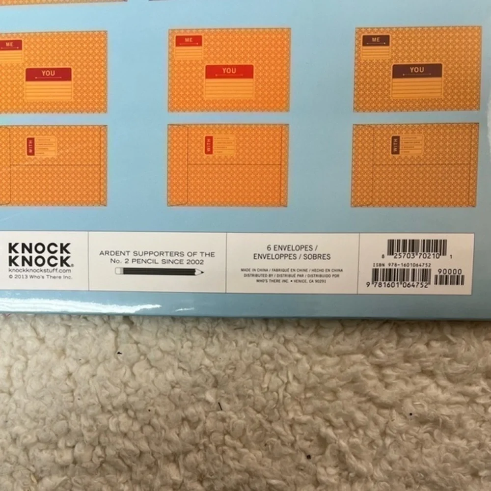 Knock Knock 6 Pack of Manila Not Vanilla Envelopes